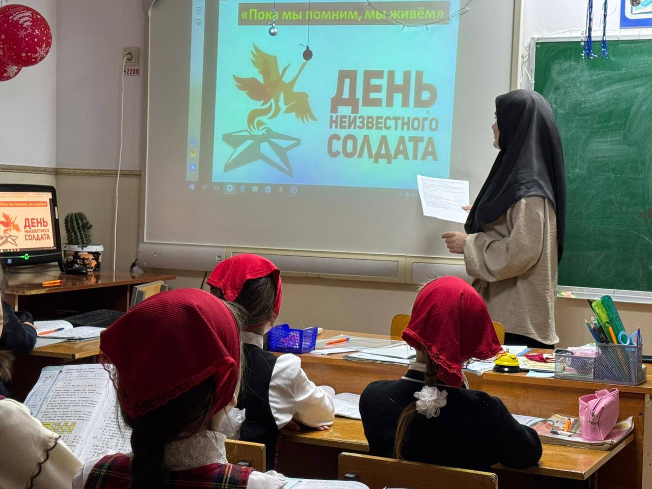 Урок мужества «Посвящение Неизвестному солдату…»